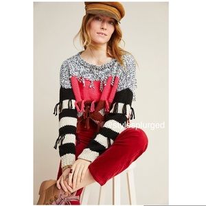 NWT 🎉HP🎉 ⭐️Top Rated⭐️ANTHRO Pina Fringed Sweater size large